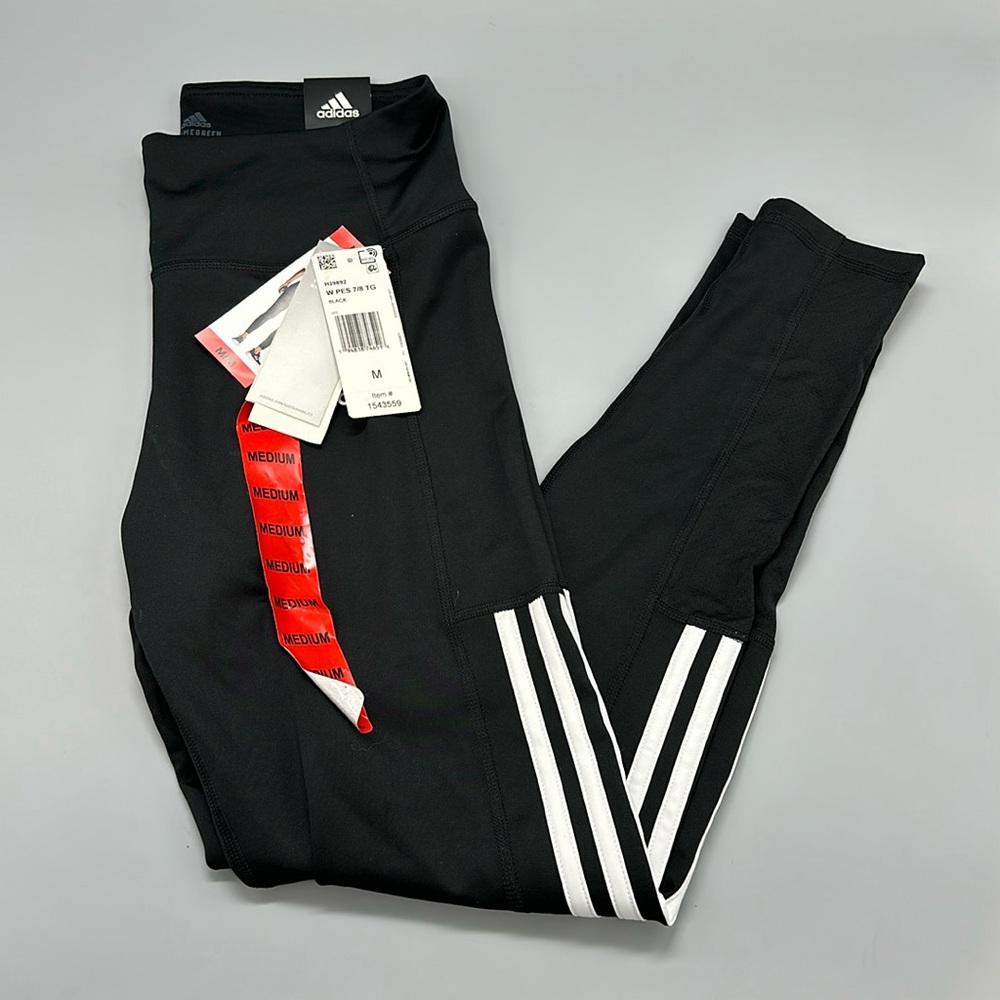Adidas Tight Fit high rise pants leggings Med NWT